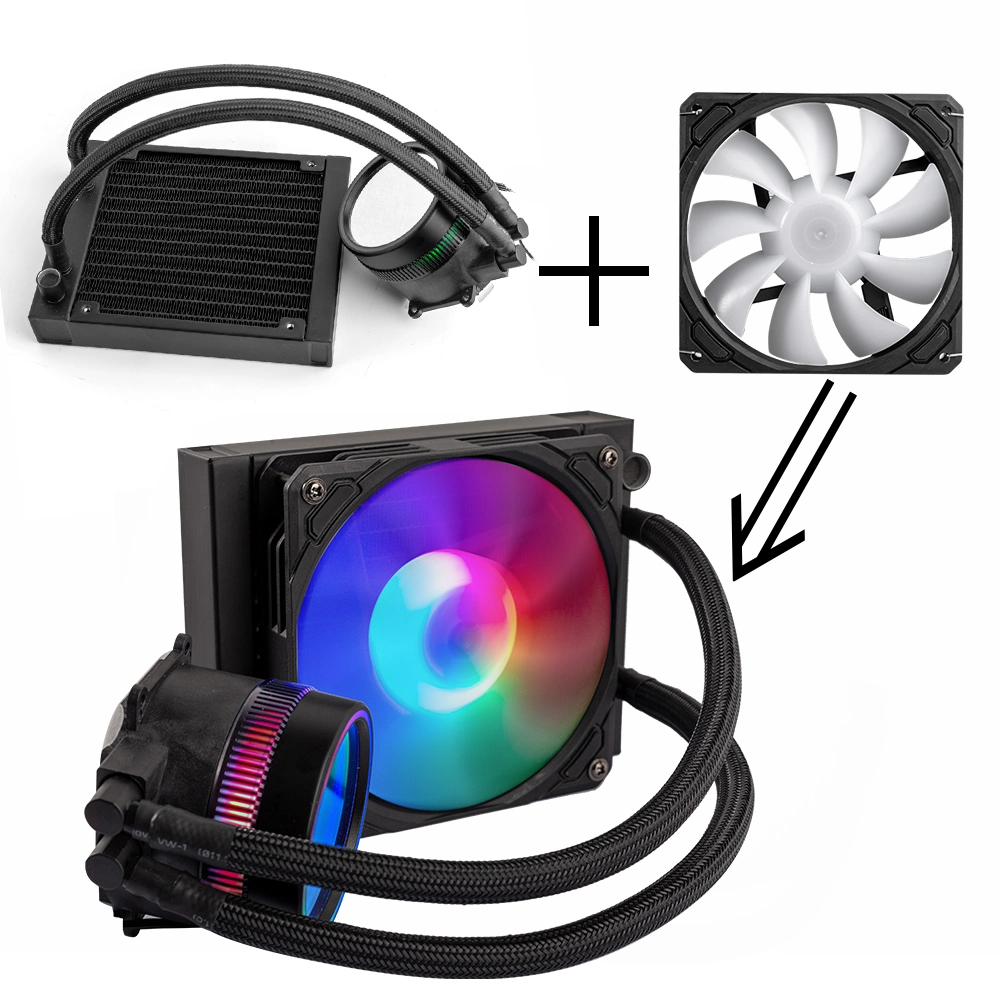 Manufacturer AMD/Intel Series 120mm Liquid Cooler PC with Large Air Volume Water Heatsink Liquid Water Cooler for Gaming PC Case